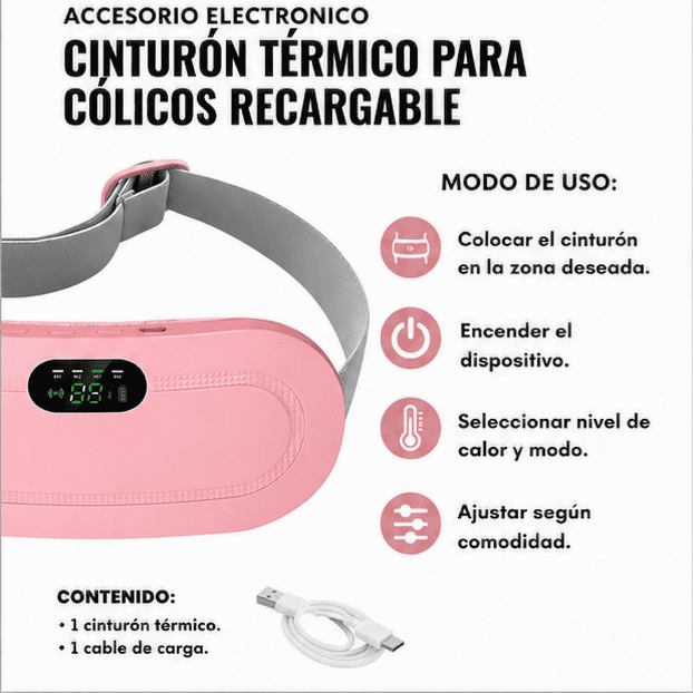 CINTURON DE ALIVIO MESTRUAL TERMICO